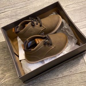 Worn once for photo shoot- Toddler Boys boots size 7 dress boots. From DSW